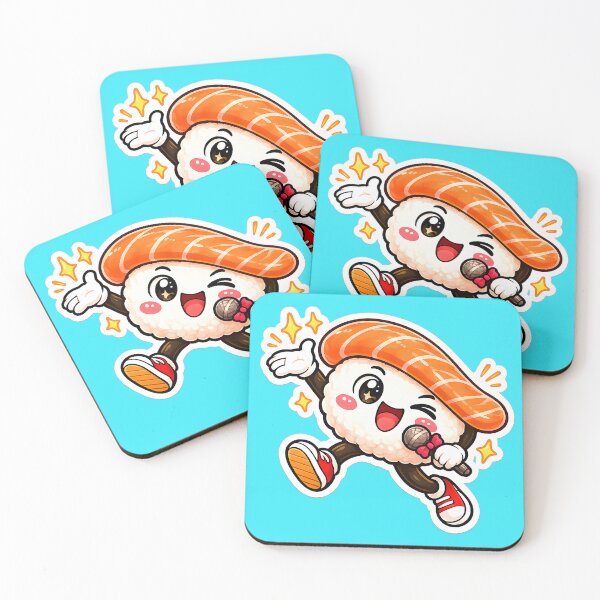 Item preview, Cute Salmon Sushi Sticker designed and sold by OddGarage.