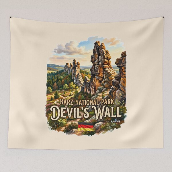 Item preview, Devils Wall Harz National Park designed and sold by EvergreenPark - Tee Studio.