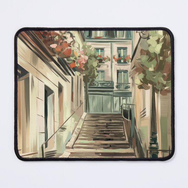 Item preview, Vintage Montmartre Staircase Art Print designed and sold by CARRAANN.