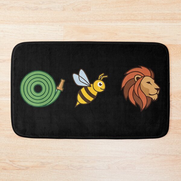 Item preview, Hose Bee Lion Rebus Wordplay Funny Cute Animal Visual Graphic Art designed and sold by LakenDraphil.