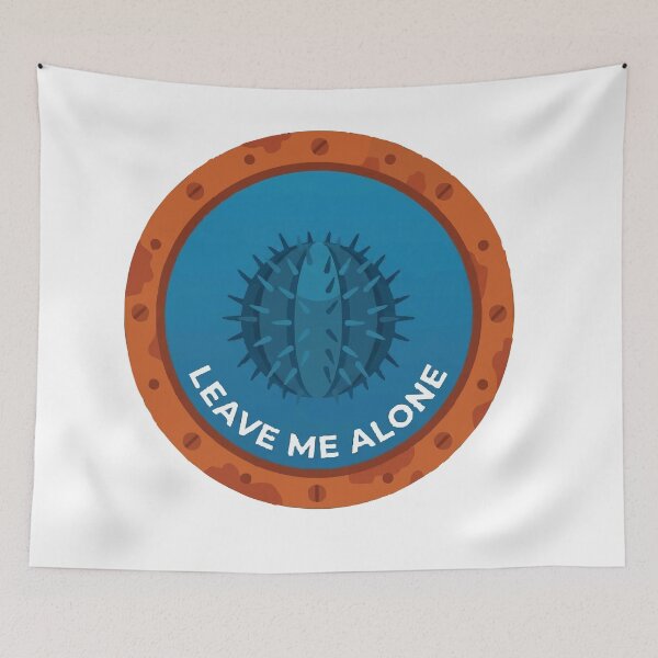Item preview, Leave Me Alone Minimalist Vampire Squid Porthole designed and sold by Arc2020.