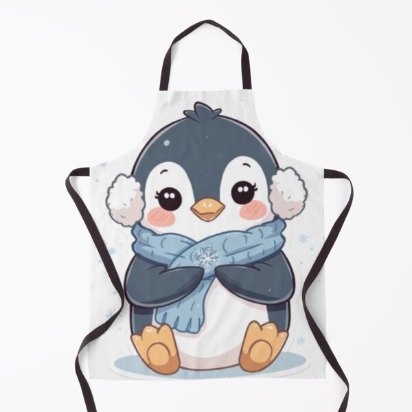 Item preview, Cute Baby Penguin Winter Sticker | Kawaii Cozy Penguin designed and sold by Tiny-Doodle-Co.