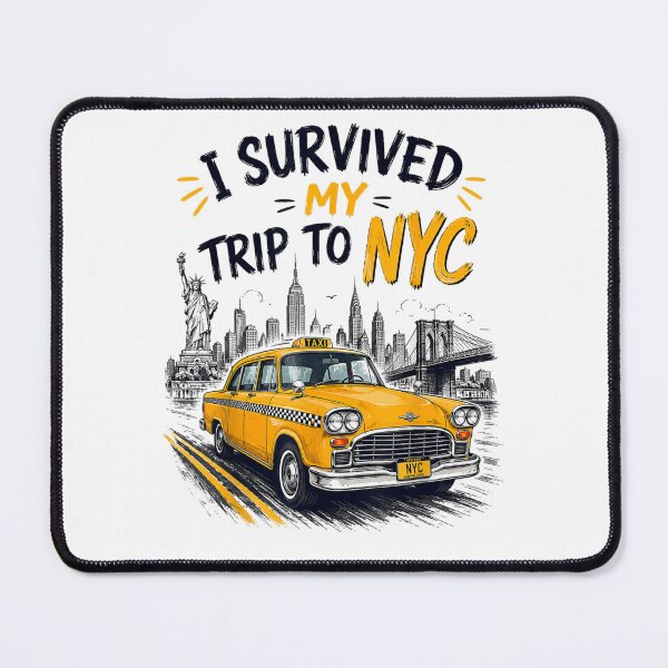 Item preview, I Survived My Trip To NYC Skyline Taxi Brooklyn Bridge Vintage designed and sold by EricCotanori.