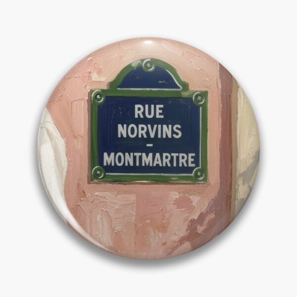 Item preview, Morning on Rue Norvins – Parisian Street Corner Art Print designed and sold by CARRAANN.