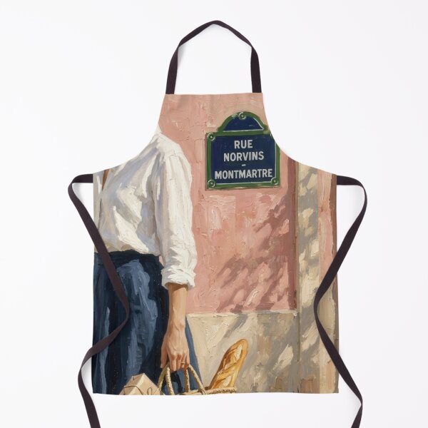 Item preview, Morning on Rue Norvins – Parisian Street Corner Art Print designed and sold by CARRAANN.