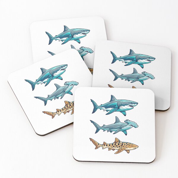 Item preview, Ocean Shark Trio designed and sold by TeeARTHY.