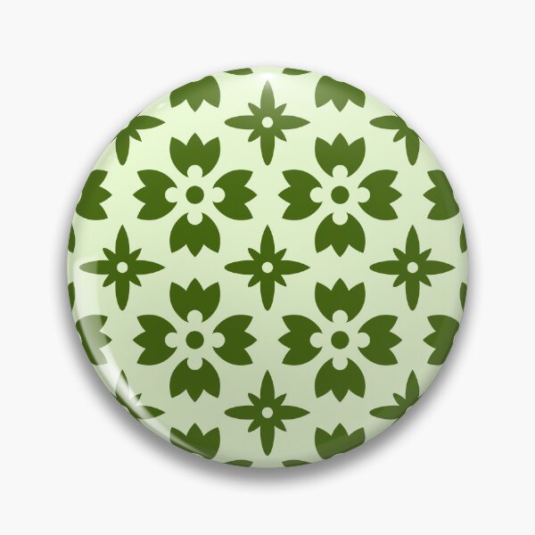 Item preview, Minimalist Sage Green Flower Tile designed and sold by ​Jyoti Digital Artist.