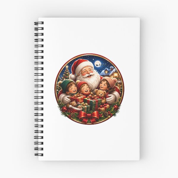 Item preview, Merry Santa Claus with Children and Gifts designed and sold by EverydayGhosts.