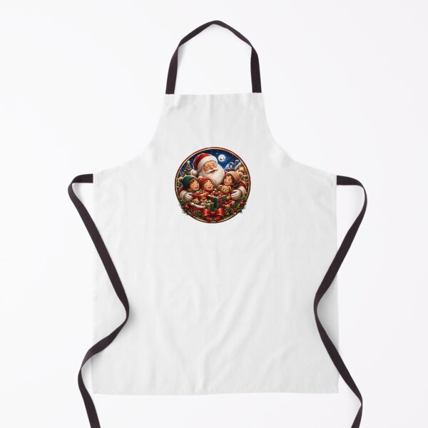 Item preview, Merry Santa Claus with Children and Gifts designed and sold by EverydayGhosts.