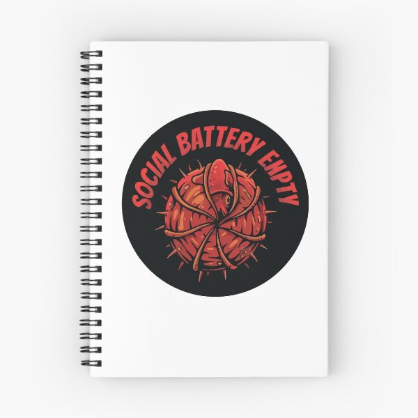 Item preview, Social Battery Empty Pop Art Vampire Squid designed and sold by Arc2020.