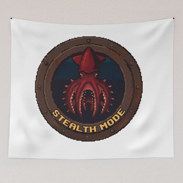 Item preview, Stealth Mode Pixel Art Vampire Squid Retro Gamer designed and sold by Arc2020.