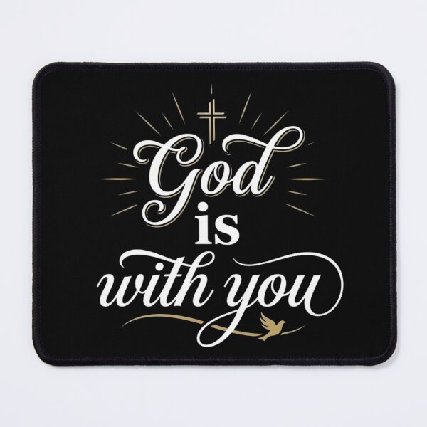 Item preview, God Is With You Christian Quote | Inspirational Faith Typography | Religious Bible Verse Design designed and sold by StickerHavenn.