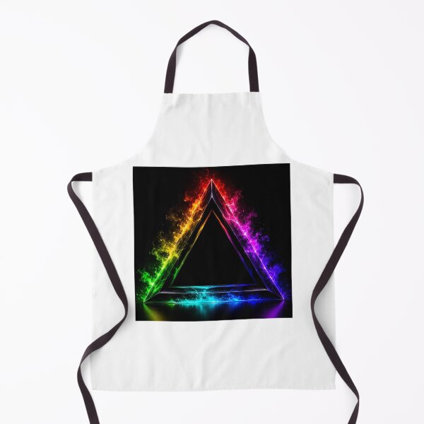 Item preview, Vibrant Neon Fire Triangle Abstract Art designed and sold by KH-Merch.