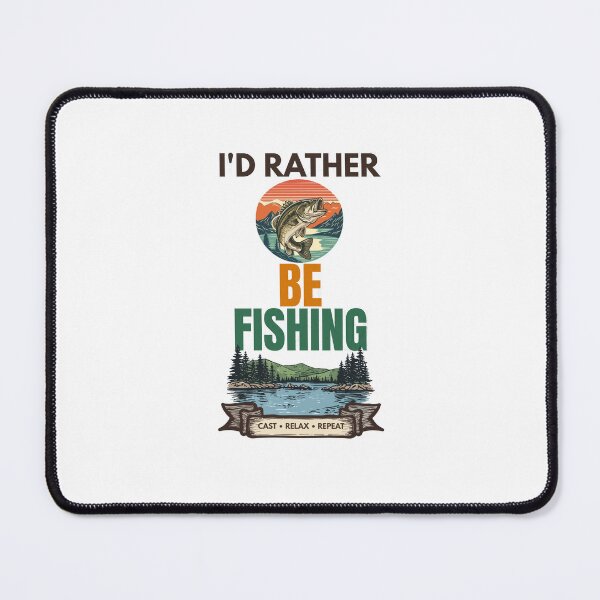 Item preview, I'd Rather Be Fishing Vintage Bass Fishing T-Shirt designed and sold by Uvclick.