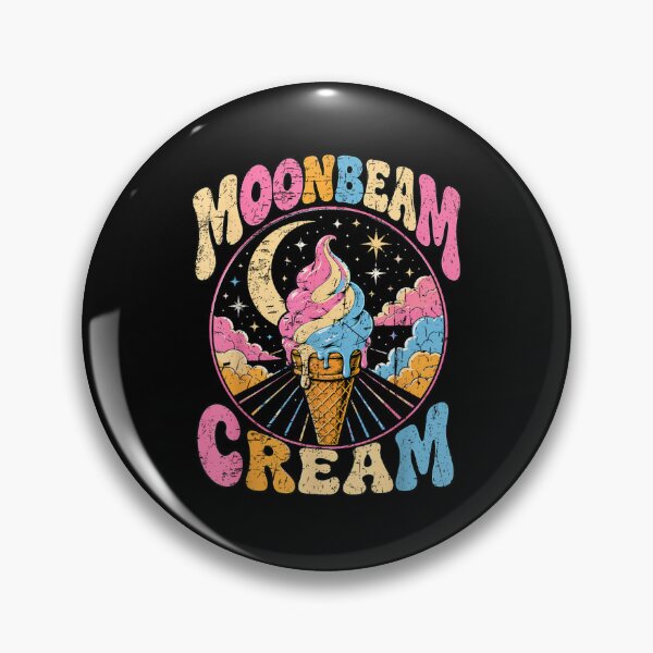 Item preview, Moonbeam Ice Cream Retro Groovy Vintage Crescent Moon Summer Aesthetic Graphic designed and sold by EricCotanori.
