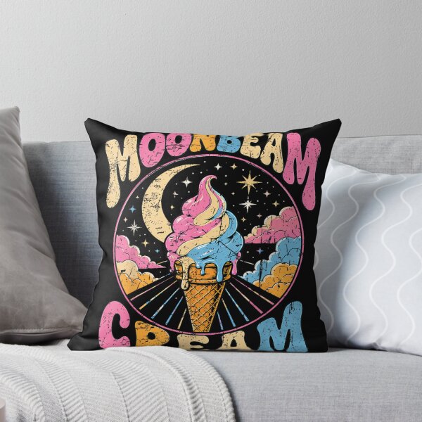 Item preview, Moonbeam Ice Cream Retro Groovy Vintage Crescent Moon Summer Aesthetic Graphic designed and sold by EricCotanori.