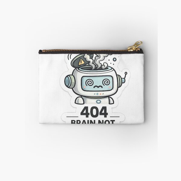 Item preview, 404 Brain Not Responding Sticker designed and sold by CodePaws Creations.