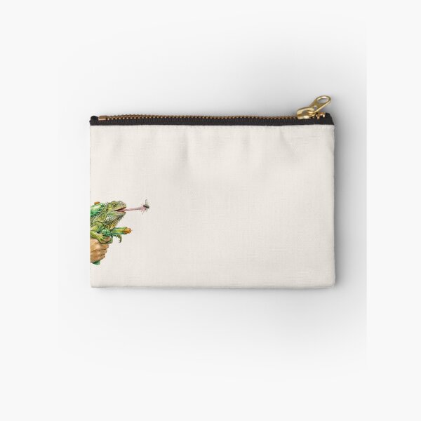 Item preview, Funny Iguana Watercolor | Iguana Water Gun Catching a Fly | Cute Reptile Art designed and sold by loccotown168.