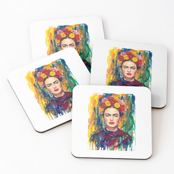 Item preview, Retrato de Frida Kahlo en acuarela designed and sold by TeeARTHY.