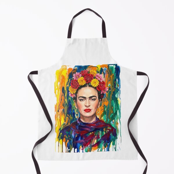 Aperçu de l'œuvre Portrait de Frida Kahlo à l'aquarelle créée et vendue par TeeARTHY.