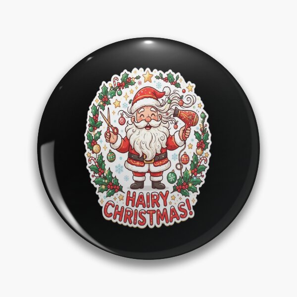 Item preview, Hairy Christmas Hairdresser Messy Hair Santa designed and sold by Renver1.