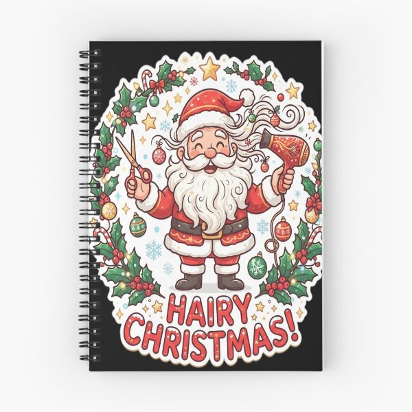 Item preview, Hairy Christmas Hairdresser Messy Hair Santa designed and sold by Renver1.