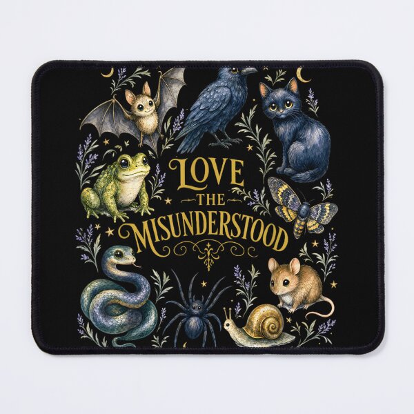 Item preview, Vintage Dark Academia Cottagecore Love The Misunderstood Witchy Animals Aesthetic Illustration designed and sold by DaphoLatara.