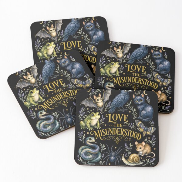 Item preview, Vintage Dark Academia Cottagecore Love The Misunderstood Witchy Animals Aesthetic Illustration designed and sold by DaphoLatara.