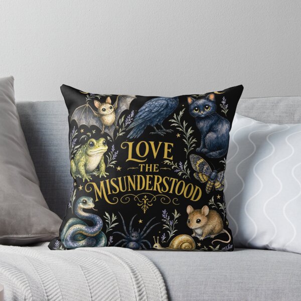 Item preview, Vintage Dark Academia Cottagecore Love The Misunderstood Witchy Animals Aesthetic Illustration designed and sold by DaphoLatara.
