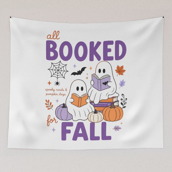 Item preview, All Booked For Fall, Halloween Book, Pumpkin Book, Bookish, Spooky Season, Book Lover, BookWorm, Fall designed and sold by Quiajia.