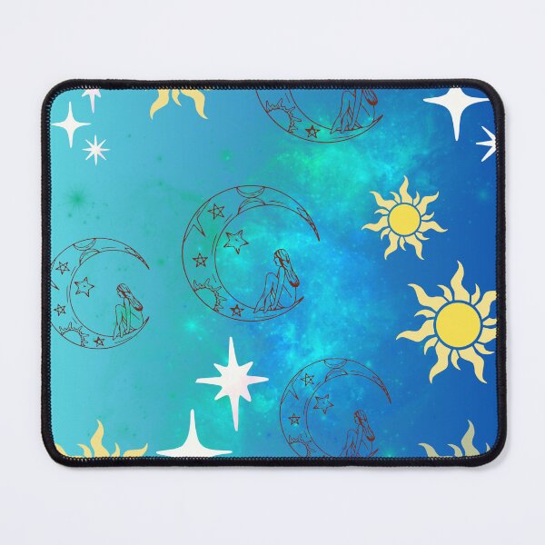 Item preview, Celestial Sun & Moon Pattern | Cosmic Spiritual Aesthetic | Boho Galaxy Decor | Yoga & Meditation Art designed and sold by OlgaLuna_design.