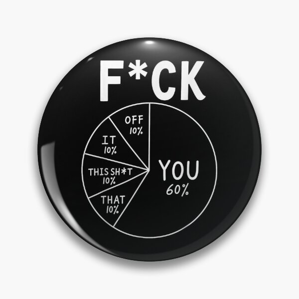 Item preview, Funny Sarcastic Fuck You Pie Chart Introvert Office Humor Design designed and sold by DaphoLatara.