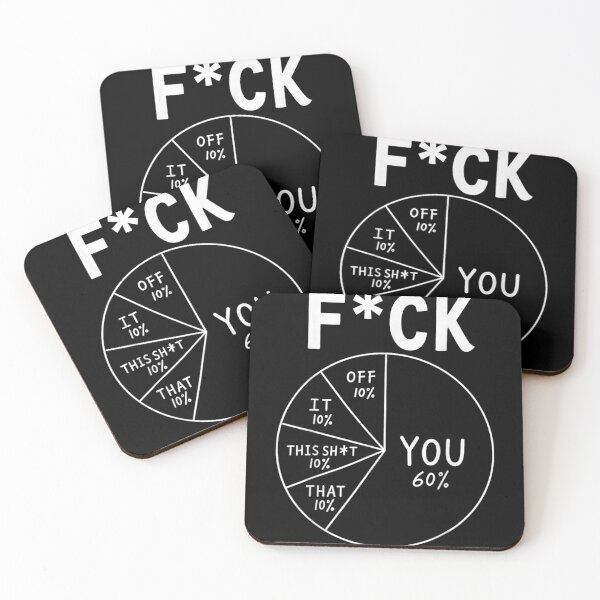 Item preview, Funny Sarcastic Fuck You Pie Chart Introvert Office Humor Design designed and sold by DaphoLatara.