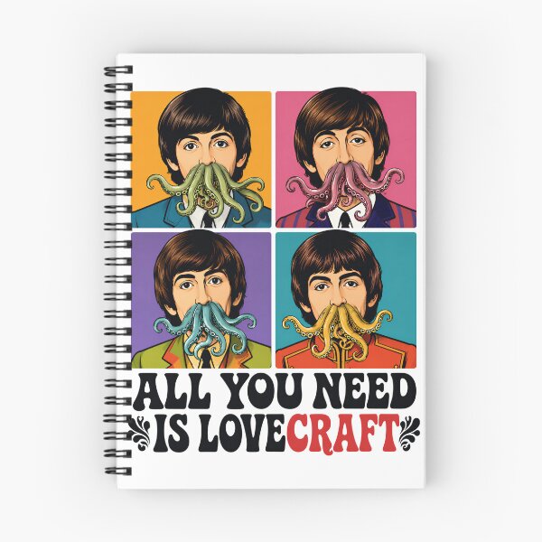 Item preview, Lovecraft Fab Four – All You Need Is Lovecraft designed and sold by Fenay Designs.