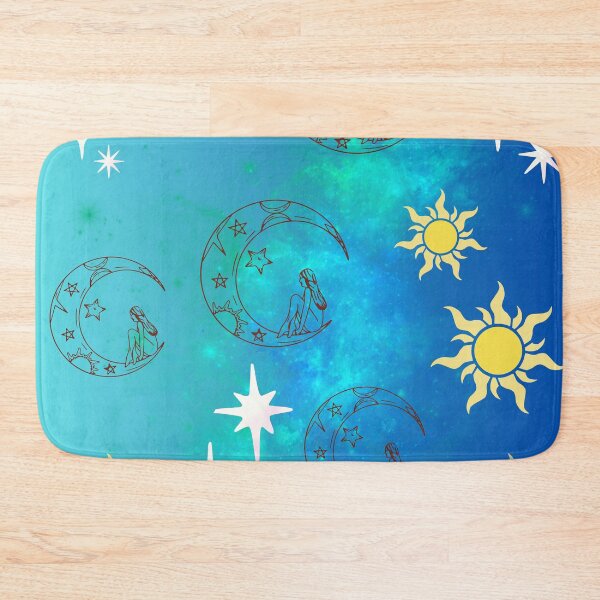 Item preview, Celestial Sun & Moon Pattern | Cosmic Spiritual Aesthetic | Boho Galaxy Decor | Yoga & Meditation Art designed and sold by OlgaLuna_design.