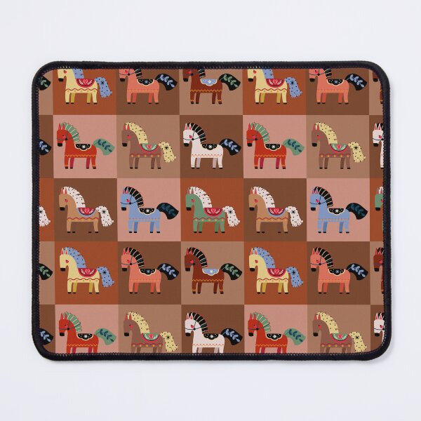 Item preview, Nordic Folk Art Dala Horse Pattern Illustration designed and sold by the-myro.