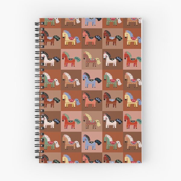 Item preview, Nordic Folk Art Dala Horse Pattern Illustration   designed and sold by the-myro.