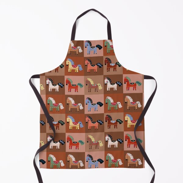 Item preview, Nordic Folk Art Dala Horse Pattern Illustration designed and sold by the-myro.