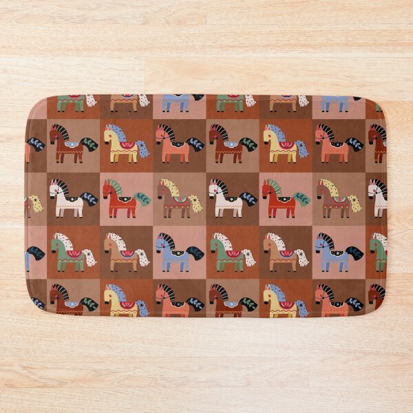 Item preview, Nordic Folk Art Dala Horse Pattern Illustration   designed and sold by the-myro.