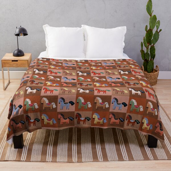 Item preview, Nordic Folk Art Dala Horse Pattern Illustration designed and sold by the-myro.