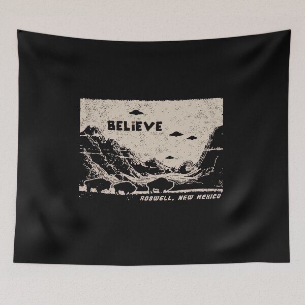 Item preview, Believe Roswell New Mexico UFO Vintage  |Retro Alien Desert Artwork designed and sold by Gbriel3.