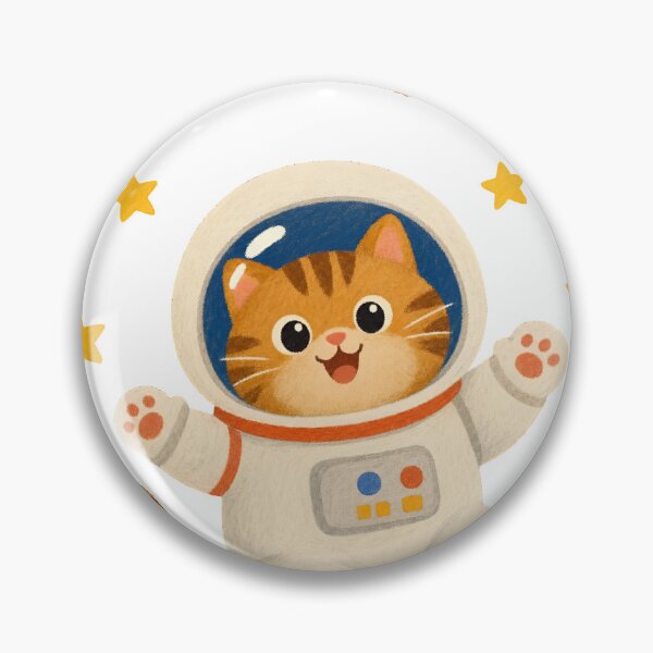 Item preview, Cute Space Cat Astronaut Floating in Galaxy designed and sold by KANAH FORYED.