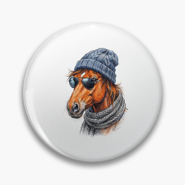 Artikelvorschau, Cooles Hipster-Pferd entworfen und verkauft von TeeARTHY.