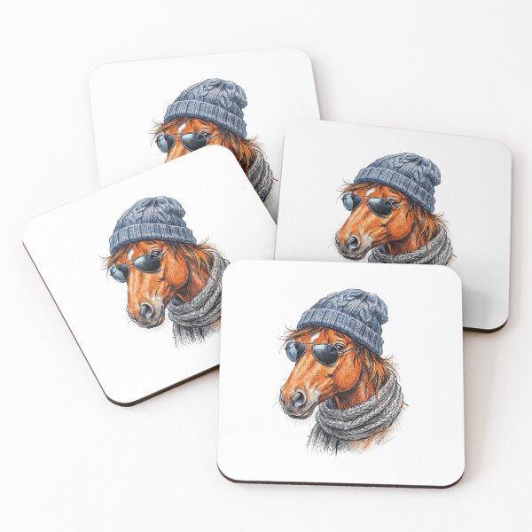 Artikelvorschau, Cooles Hipster-Pferd entworfen und verkauft von TeeARTHY.