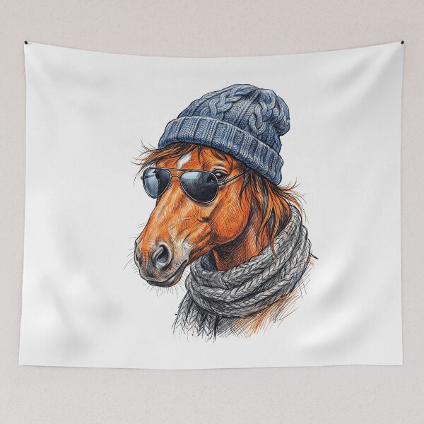 Item preview,  Cool Hipster Horse designed and sold by TeeARTHY.
