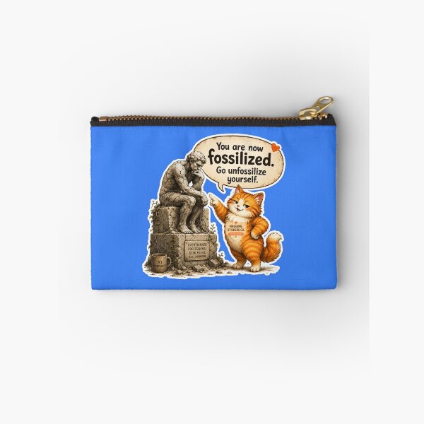 Item preview, NAGGING CAT BY NAGGINGSTICKERSCO. YOU ARE NOW FOSSILIZED. GO UNFOSSILIZE YOURSELF. COLLECTION | ELECTRIC BLUE Edition | No.01 designed and sold by LaMaisonOfMY.