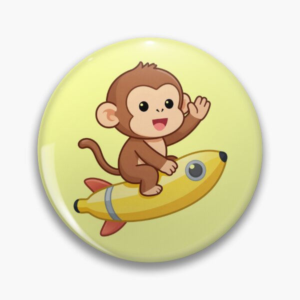 Item preview, Monkey Riding a Banana Rocket designed and sold by Only Degens.