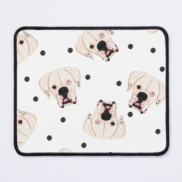 Item preview, White Boxer Marker Tossed Dot designed and sold by Pelch Art Studio.