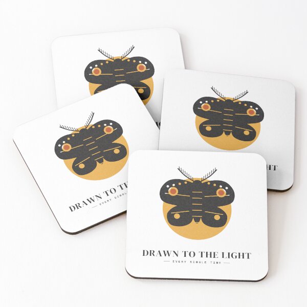 Item preview, Drawn To The Light — Moth and Moon Dark Academia designed and sold by NEXTFORMSTUDIO.