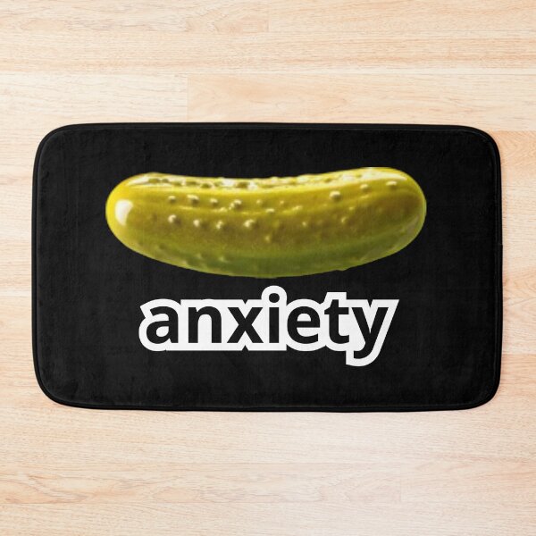 Item preview, Anxiety Pickle Meme | Funny Cursed Anxiety Sticker | Brainrot Humor Ugly Design designed and sold by Maviartig.